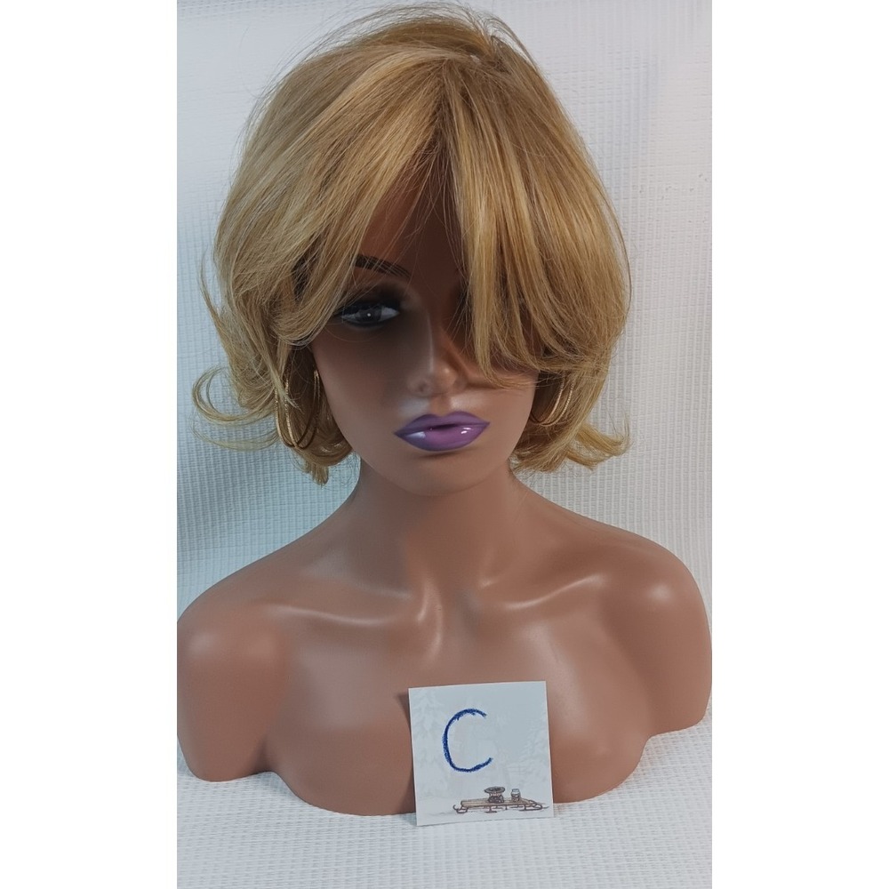 Women's breathable net adjustable buckle thick synthetic Spring Honey hair wig - Picture 2 of 9